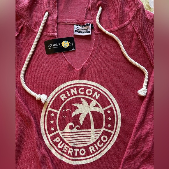 Women’s Coconut Creek “Rincon Puerto Rico” Hooded Pullover - Red - size XL - Picture 2 of 5